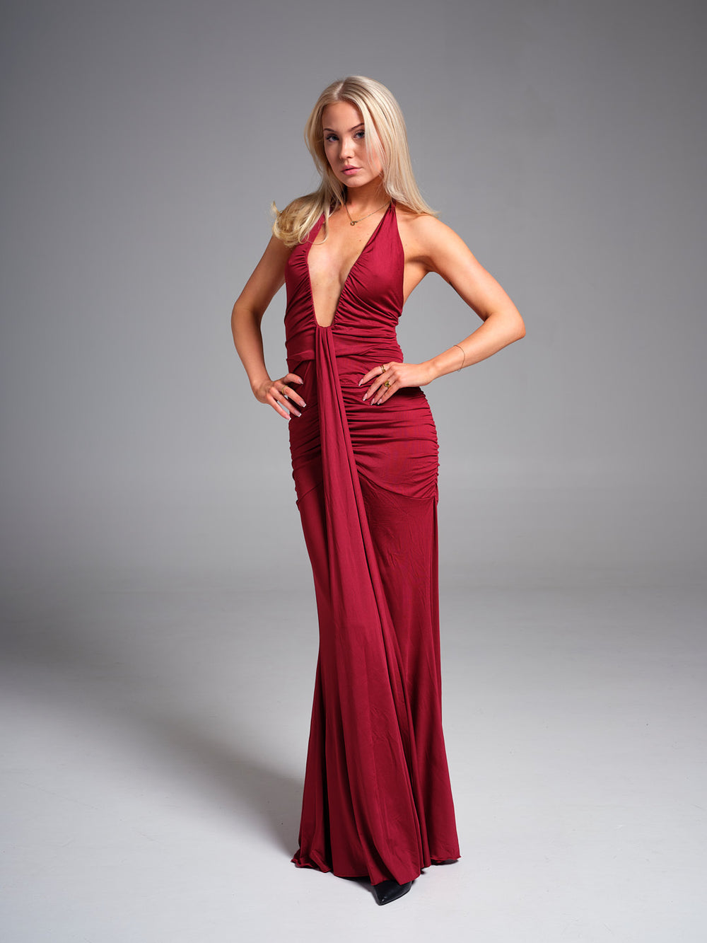 Aiglantine Halterneck Ruched