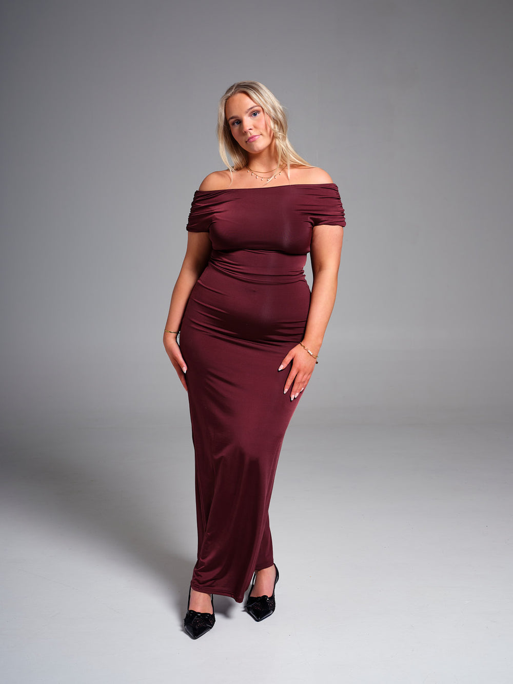 Imogen Off Shoulder Slinky