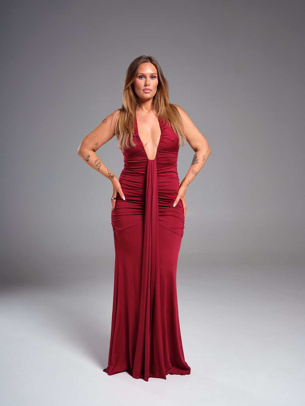 Aiglantine Halterneck Ruched