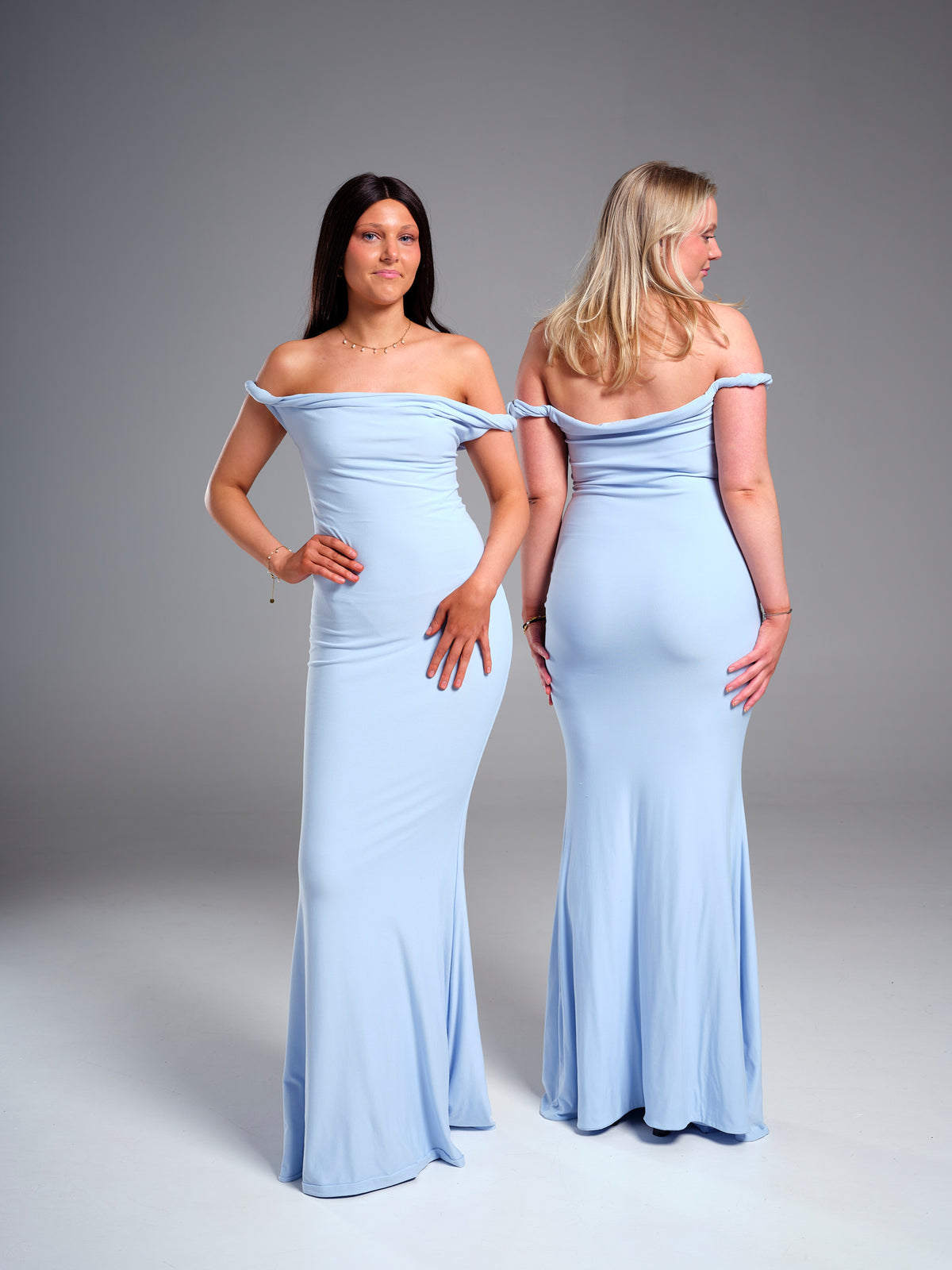 Powder Blue Twisted Asymmetric