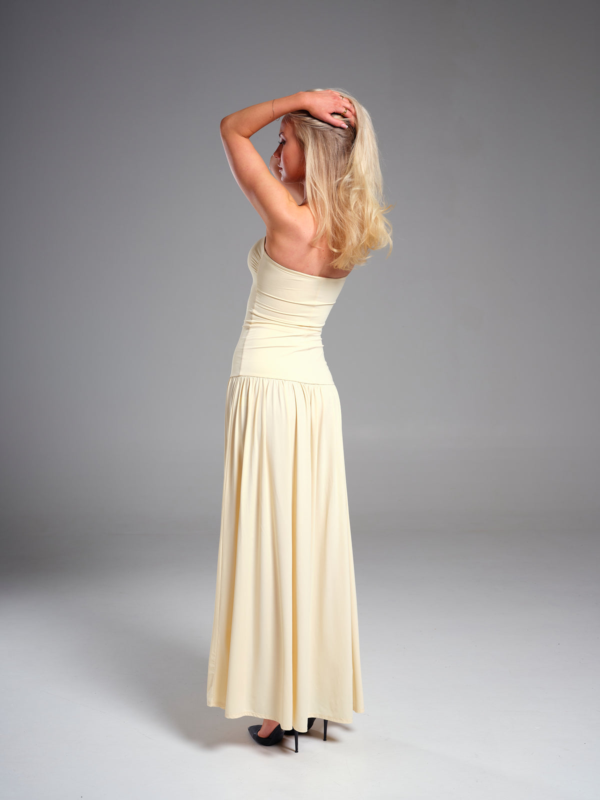 Strapless Drop Waist