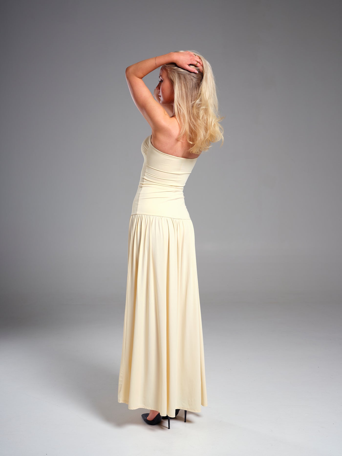 Strapless Drop Waist